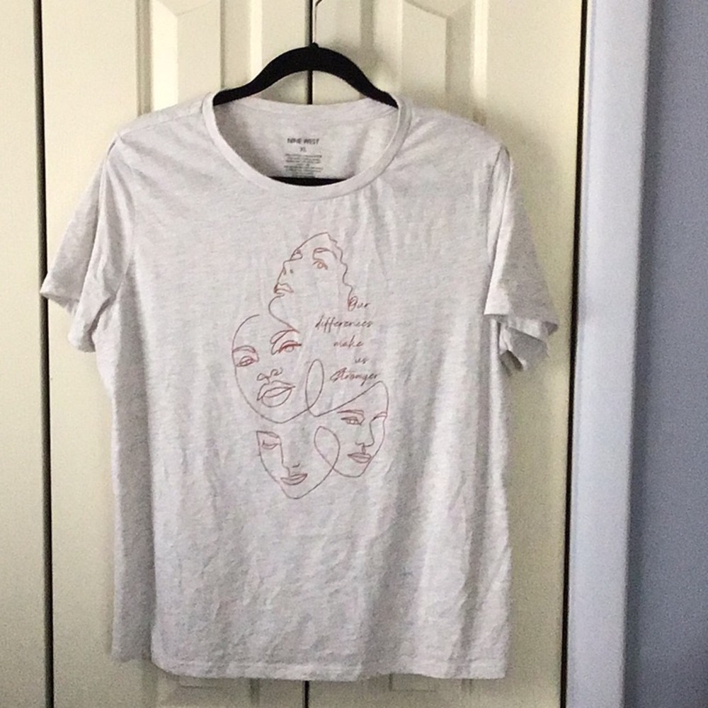 NWT Nine West Women's Short Sleeve Top XL